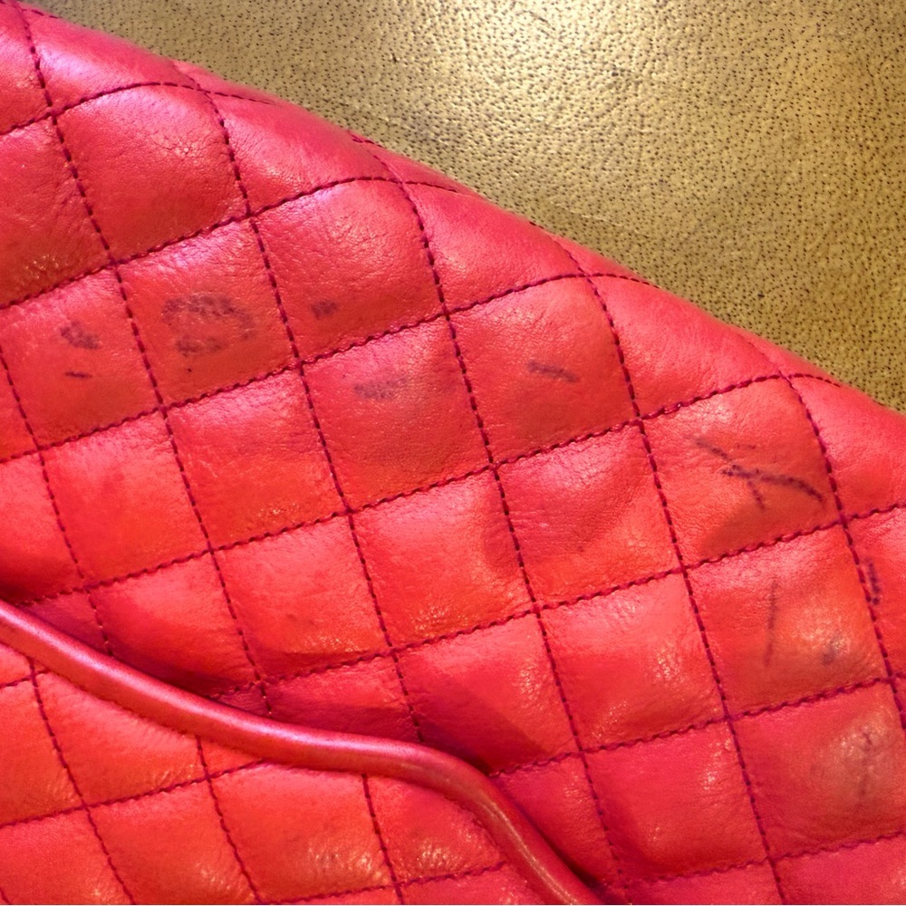 Rebecca Minkoff Red Leather Quilted Affair Bag Large - Picture 6 of 12
